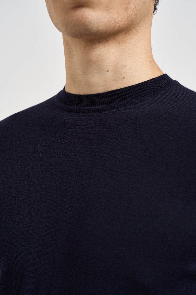 Maglia uomo girocollo blu notte MK9900154 BLU MARKUP 