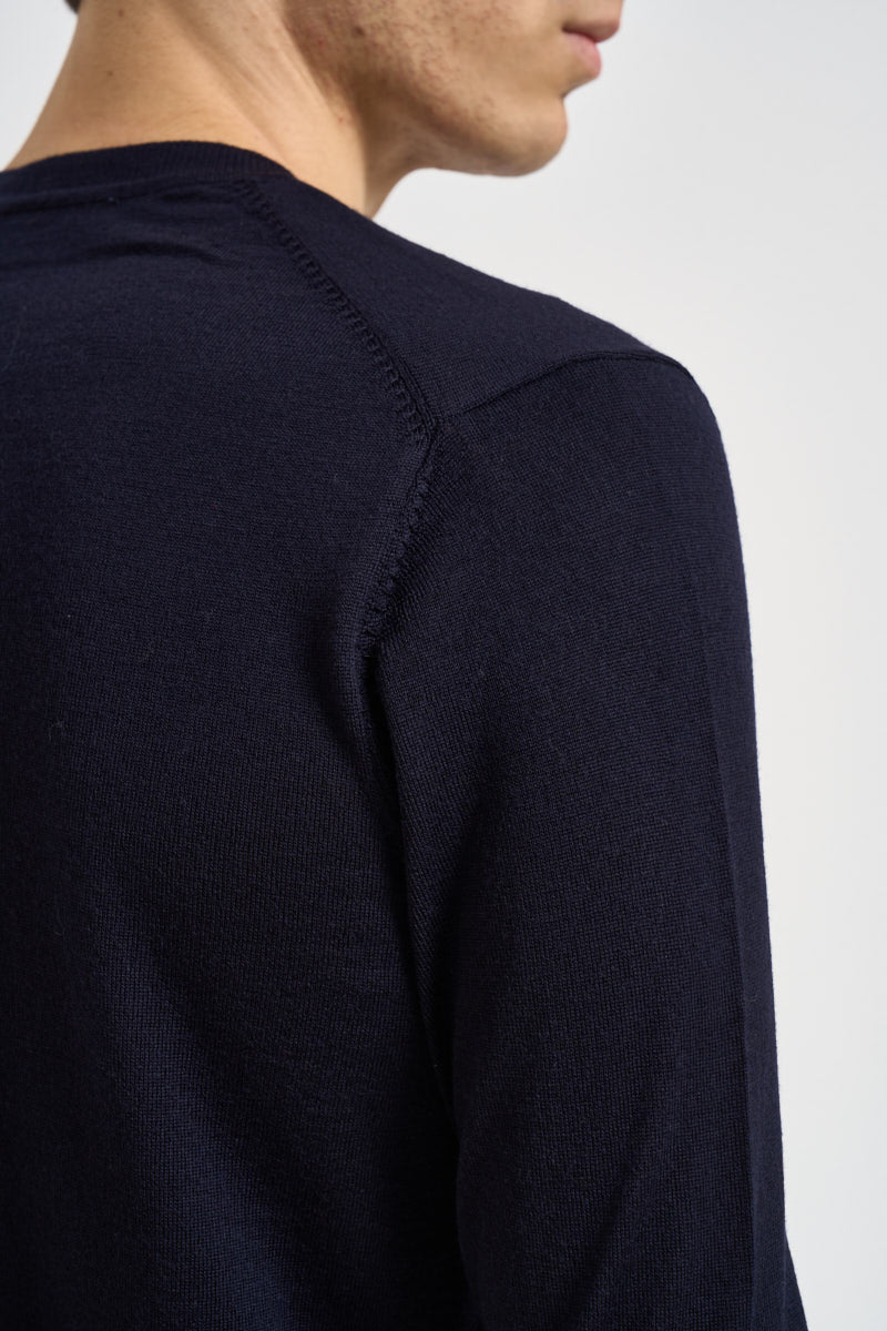Maglia uomo girocollo blu notte MK9900154 BLU MARKUP 