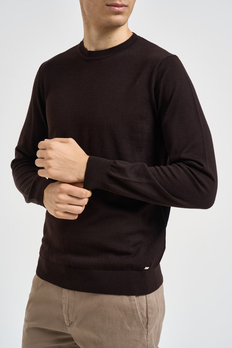 Maglia uomo girocollo marrone MK9900154 MORO MARKUP 