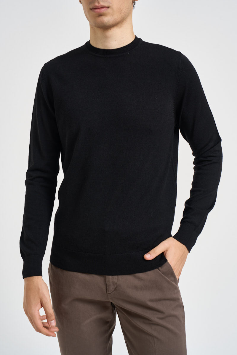 Maglia uomo girocollo nera MK9900154 NERO MARKUP 