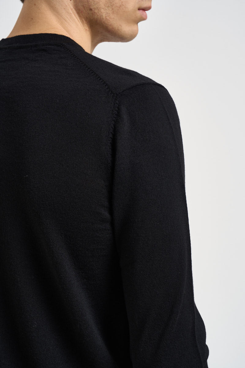 Maglia uomo girocollo nera MK9900154 NERO MARKUP 