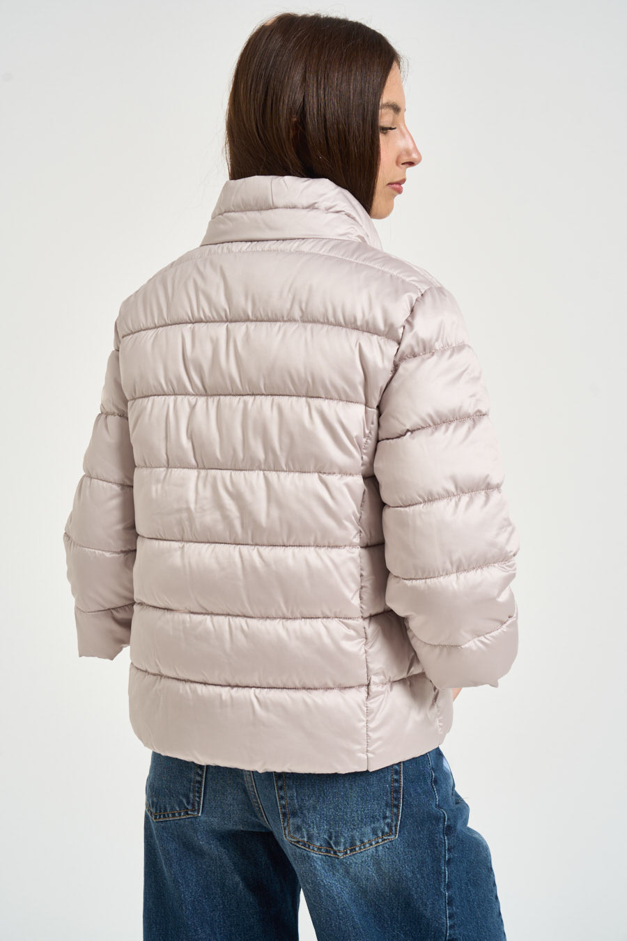 Piumino donna corto cipria MW2640015 CASHA MARKUP 