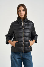 Piumino donna corto nero MW2640015 NERO MARKUP 
