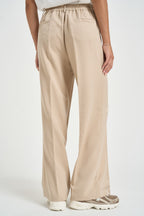 Pantalone donna con coulisse in lurex beige MW2650102 CASHA MARKUP 