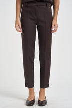 Pantaloni donna slim fit sartoriali marrone 26IB52Z COFFEE MARYLEY 