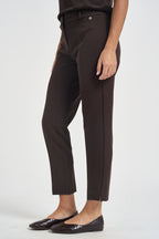 Pantaloni donna slim fit sartoriali marrone 26IB52Z COFFEE MARYLEY 