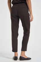 Pantaloni donna slim fit sartoriali marrone 26IB52Z COFFEE MARYLEY 