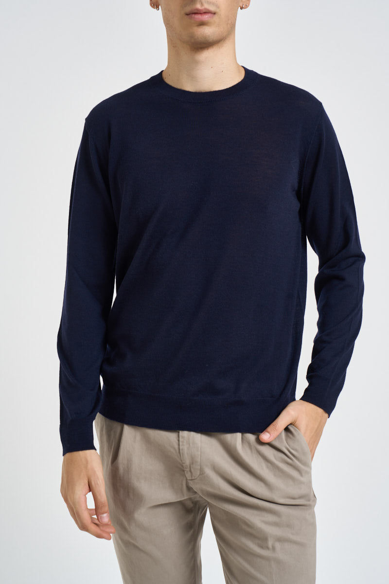 Maglia uomo girocollo blu navy 1000 650 MASQ 