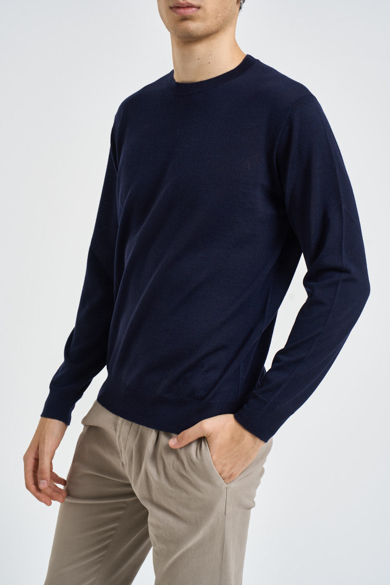 Maglia uomo girocollo blu navy 1000 650 MASQ 