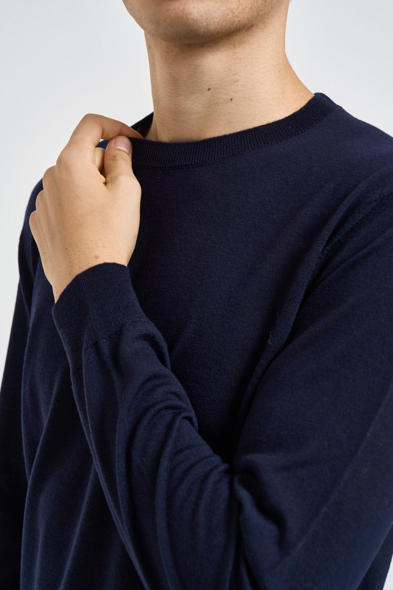 Maglia uomo girocollo blu navy 1000 650 MASQ 