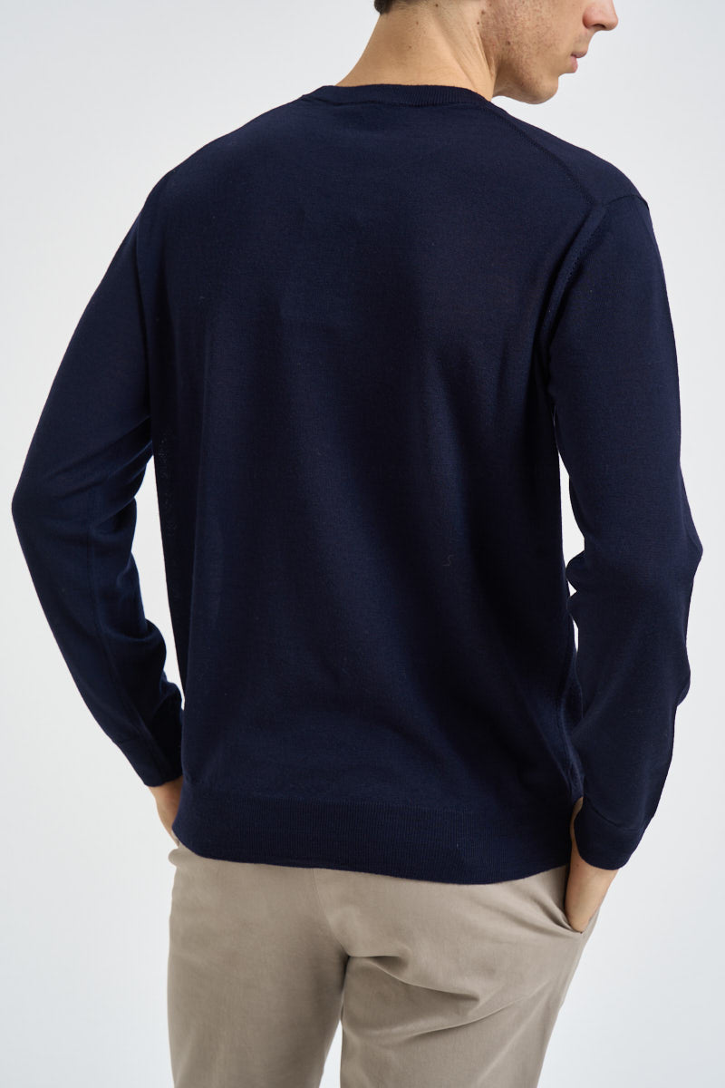Maglia uomo girocollo blu navy 1000 650 MASQ 
