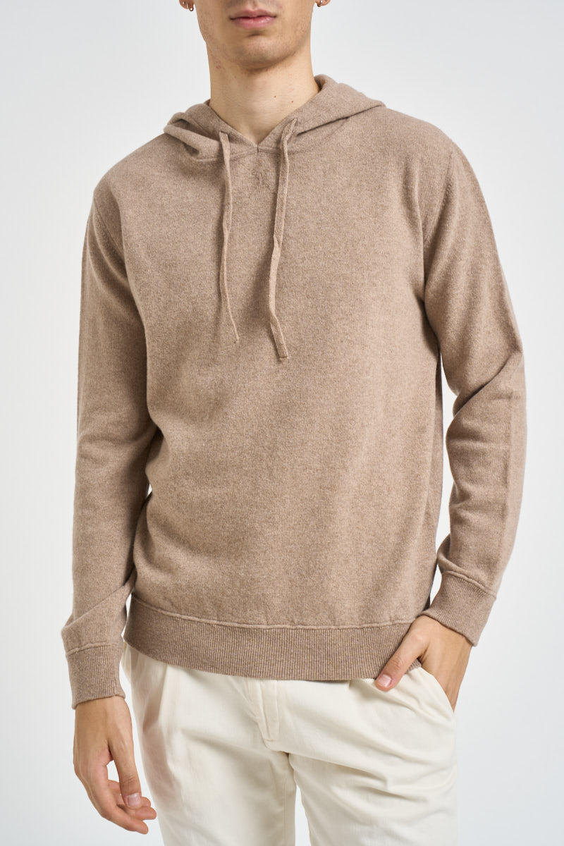 Maglia uomo con cappuccio beige 1383 150 MASQ 