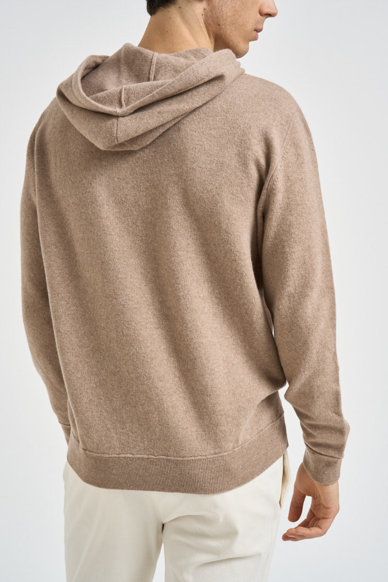 Maglia uomo con cappuccio beige 1383 150 MASQ 