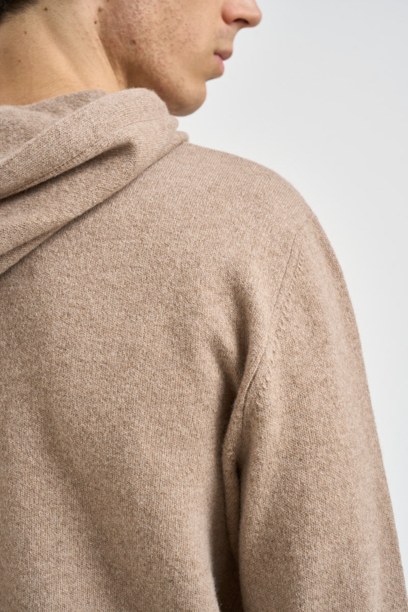 Maglia uomo con cappuccio beige 1383 150 MASQ 