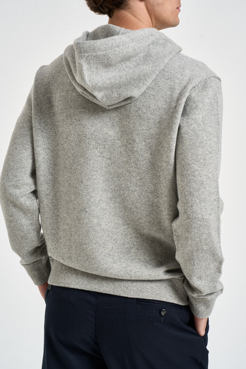 Maglia uomo con cappuccio grigio chiaro 1383 300 MASQ 