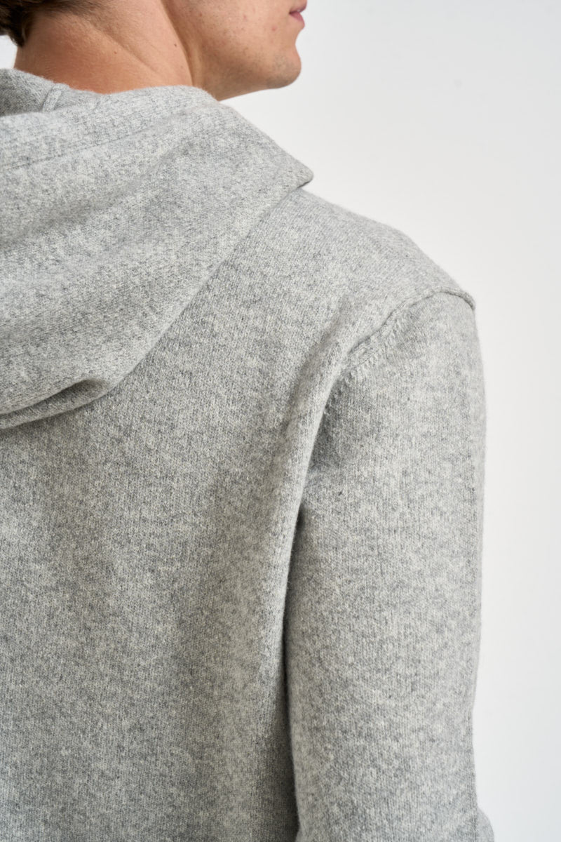 Maglia uomo con cappuccio grigio chiaro 1383 300 MASQ 