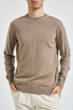 Maglia uomo girocollo in lana merino beige 5000 130 MASQ 