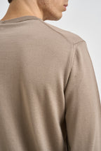 Maglia uomo girocollo in lana merino beige 5000 130 MASQ 
