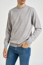 Maglia uomo girocollo in lana merino grigio 5000 300 MASQ 
