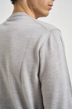 Maglia uomo girocollo in lana merino grigio 5000 300 MASQ 