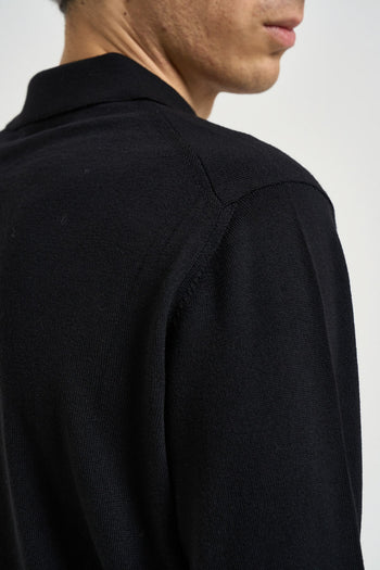 Polo uomo in maglia nera - 4