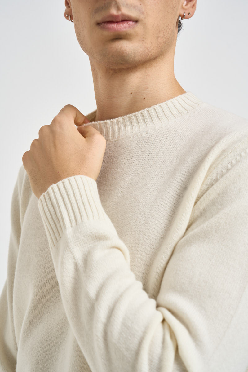 Maglia uomo girocollo panna 5500 125 MASQ 