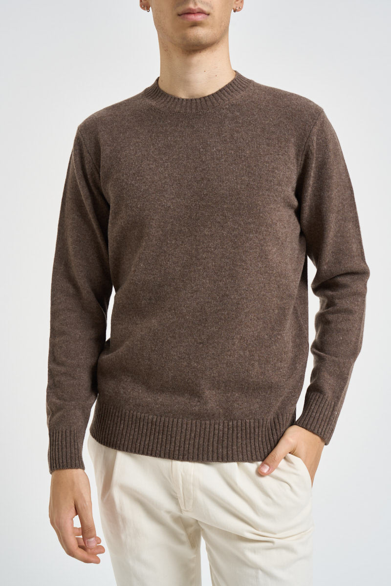Maglia uomo girocollo marrone 5500 490 MASQ 