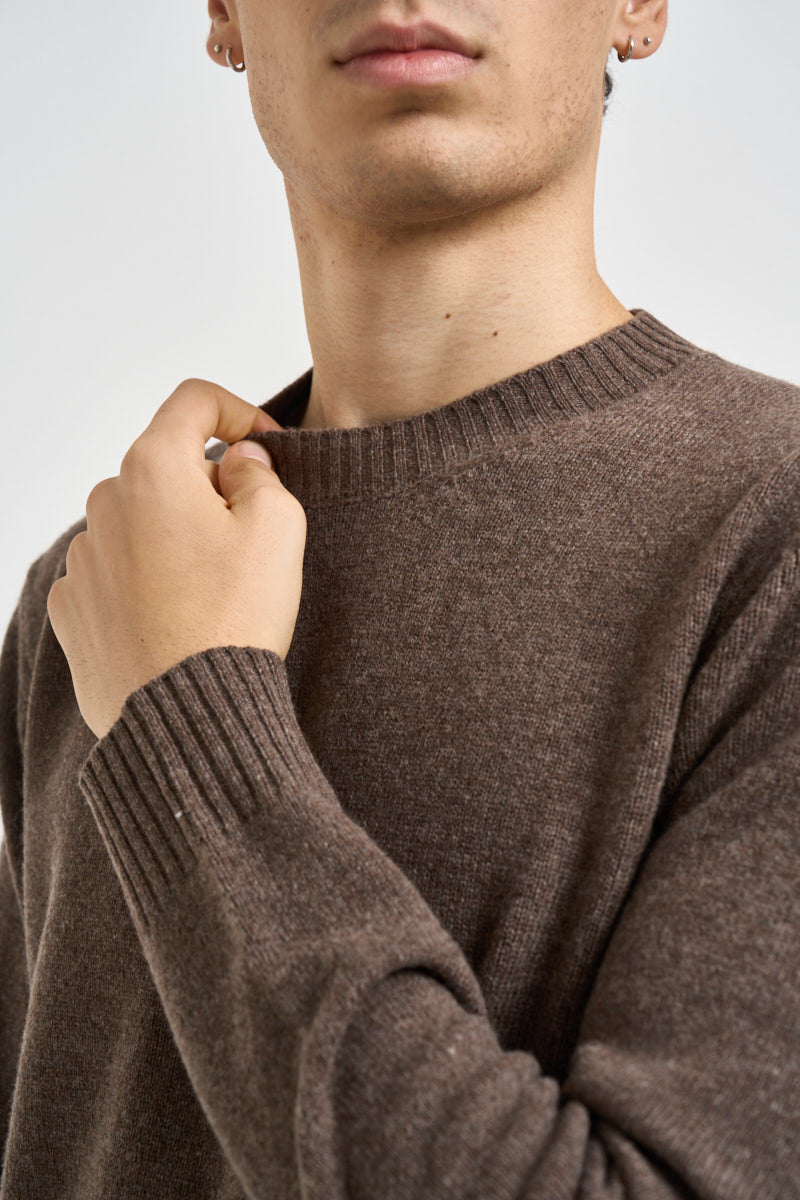 Maglia uomo girocollo marrone 5500 490 MASQ 