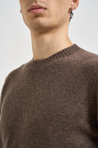 Maglia uomo girocollo marrone 5500 490 MASQ 