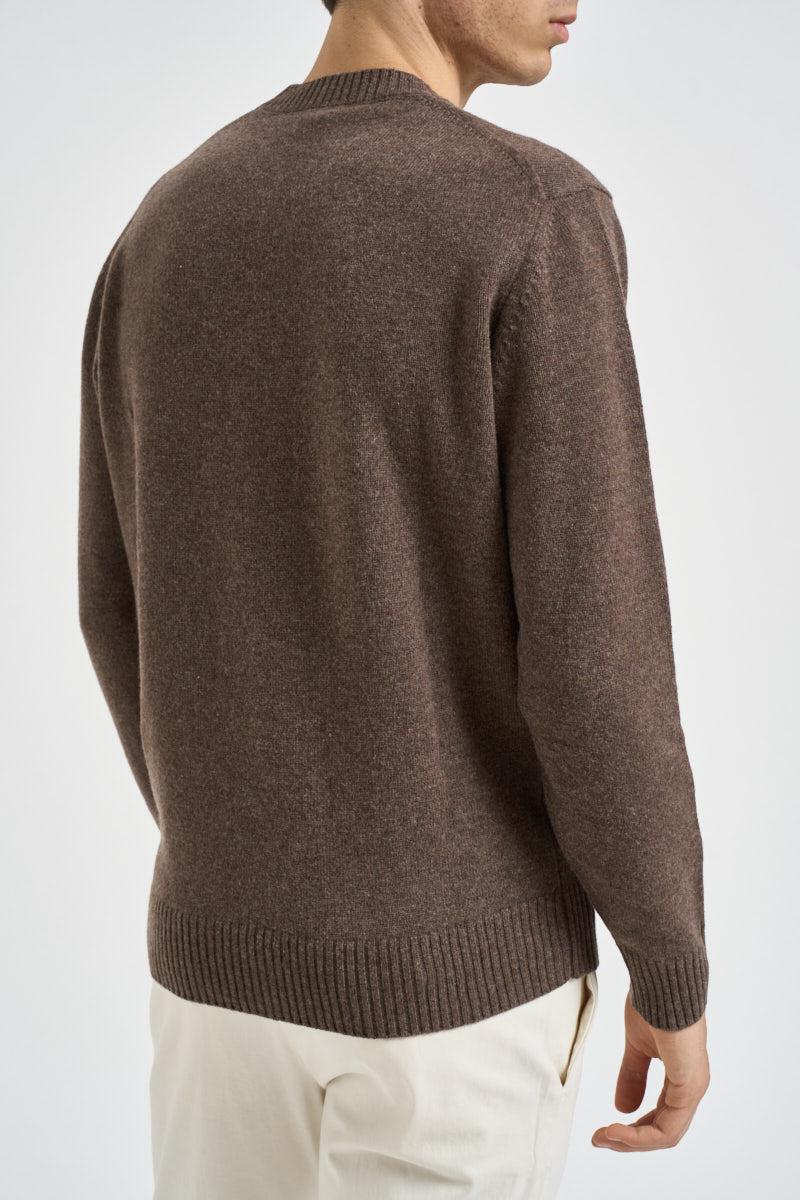Maglia uomo girocollo marrone 5500 490 MASQ 