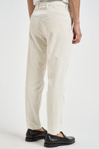 Pantalone uomo in velluto a costine panna MIAMI C8246PANNA MASSIMO BRUNELLI 