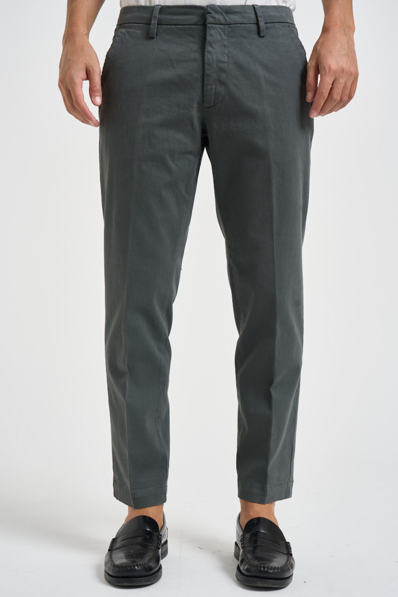 Pantalone uomo chino grigio antracite MIAMI C8268ANTRACITE MASSIMO BRUNELLI 