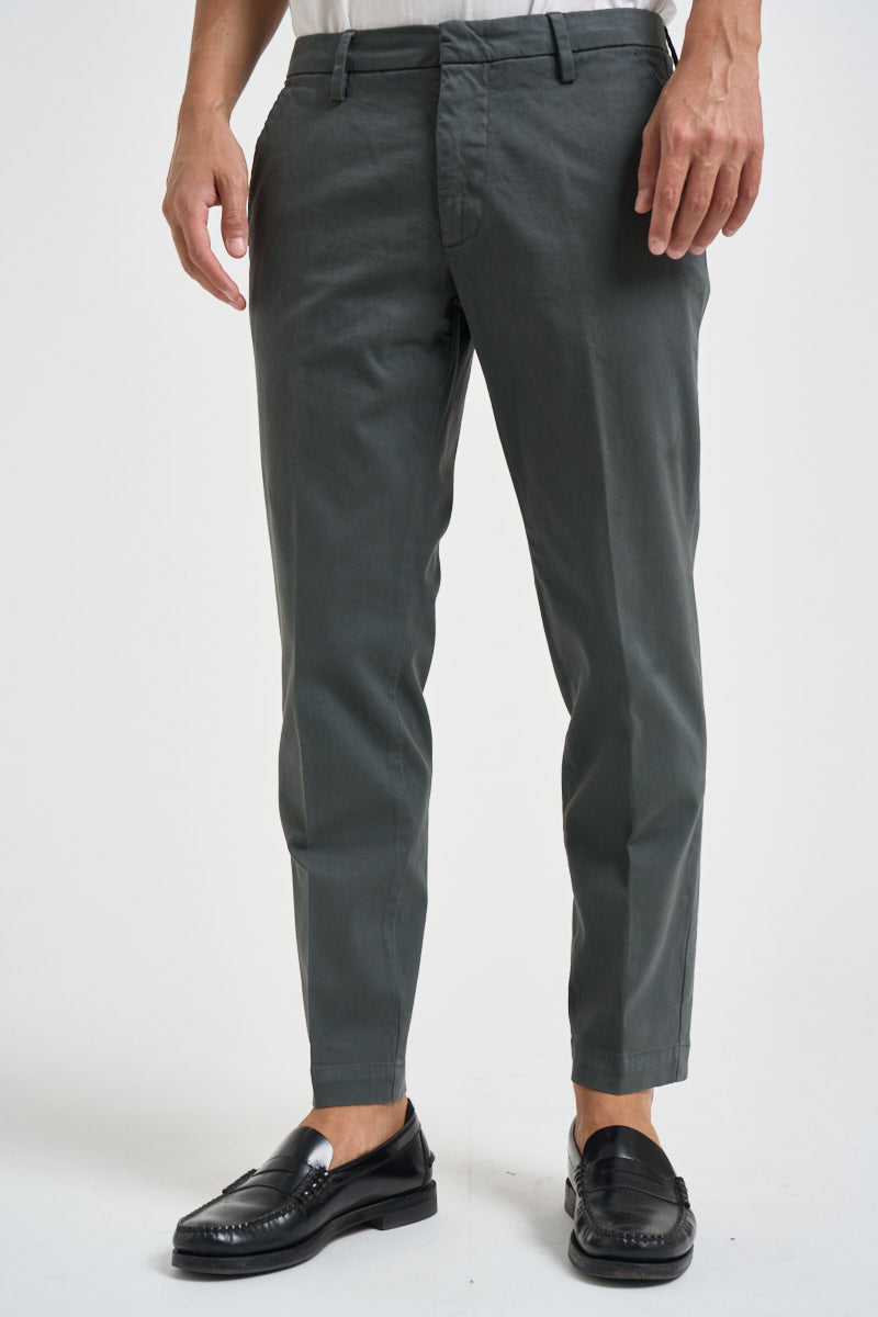 Pantalone uomo chino grigio antracite MIAMI C8268ANTRACITE MASSIMO BRUNELLI 