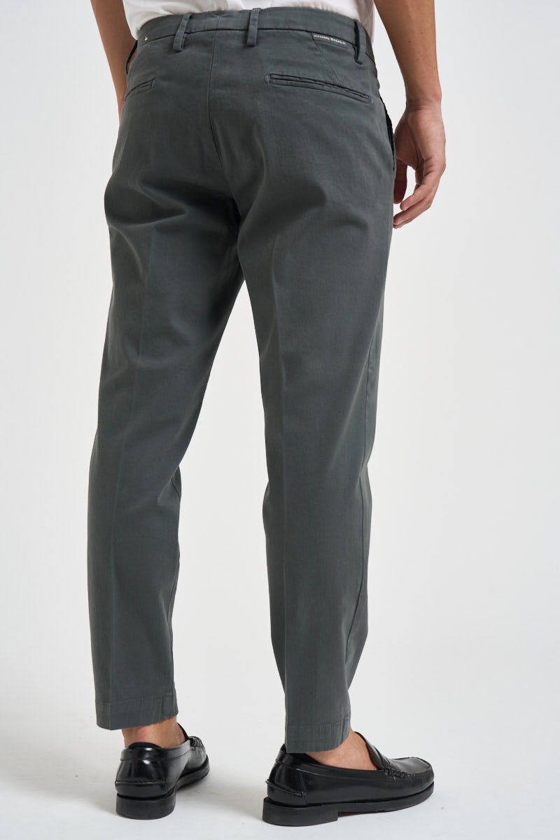 Pantalone uomo chino grigio antracite MIAMI C8268ANTRACITE MASSIMO BRUNELLI 