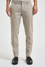 Pantalone uomo chino grigio chiaro MIAMI C8268ARGILLA MASSIMO BRUNELLI 