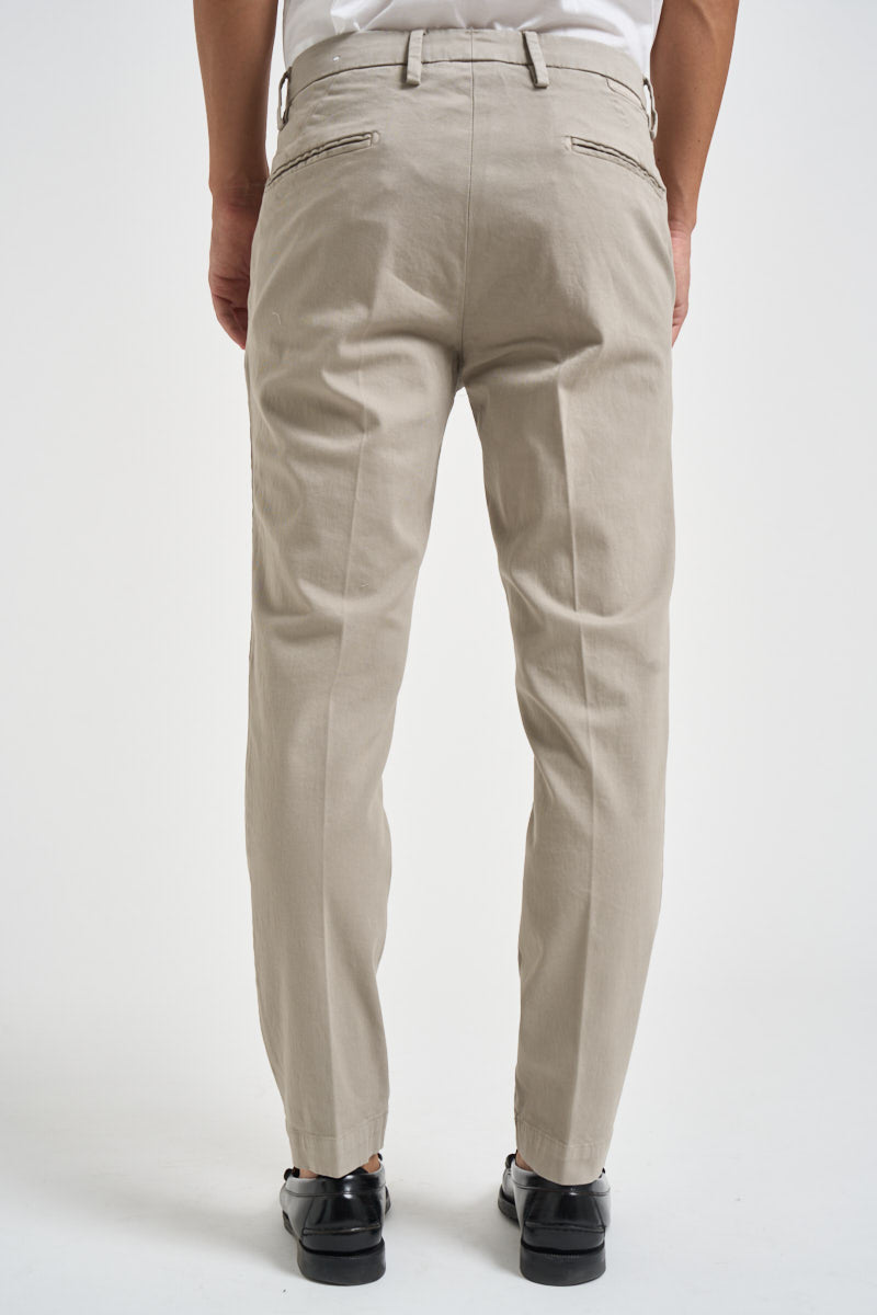 Pantalone uomo chino grigio chiaro MIAMI C8268ARGILLA MASSIMO BRUNELLI 