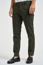 Pantalone uomo chino verde scuro MIAMI C8268MILITARE MASSIMO BRUNELLI 
