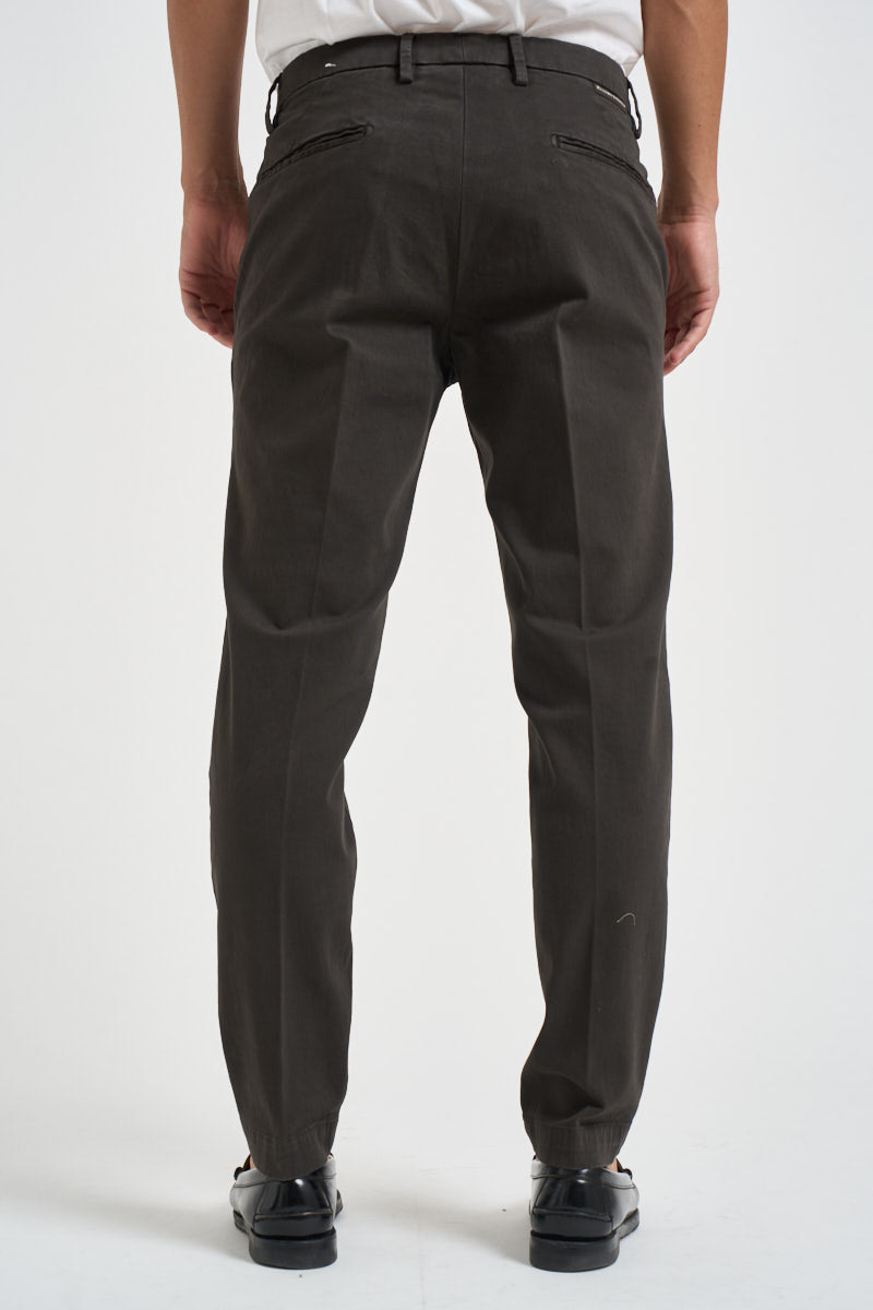Pantalone uomo chino marrone MIAMI C8268MORO MASSIMO BRUNELLI 
