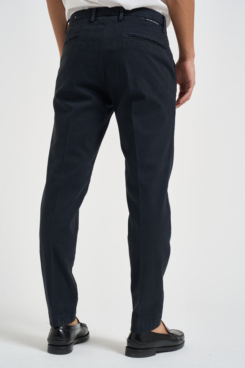 Pantalone uomo chino blu navy MIAMI C8268NAVY MASSIMO BRUNELLI 
