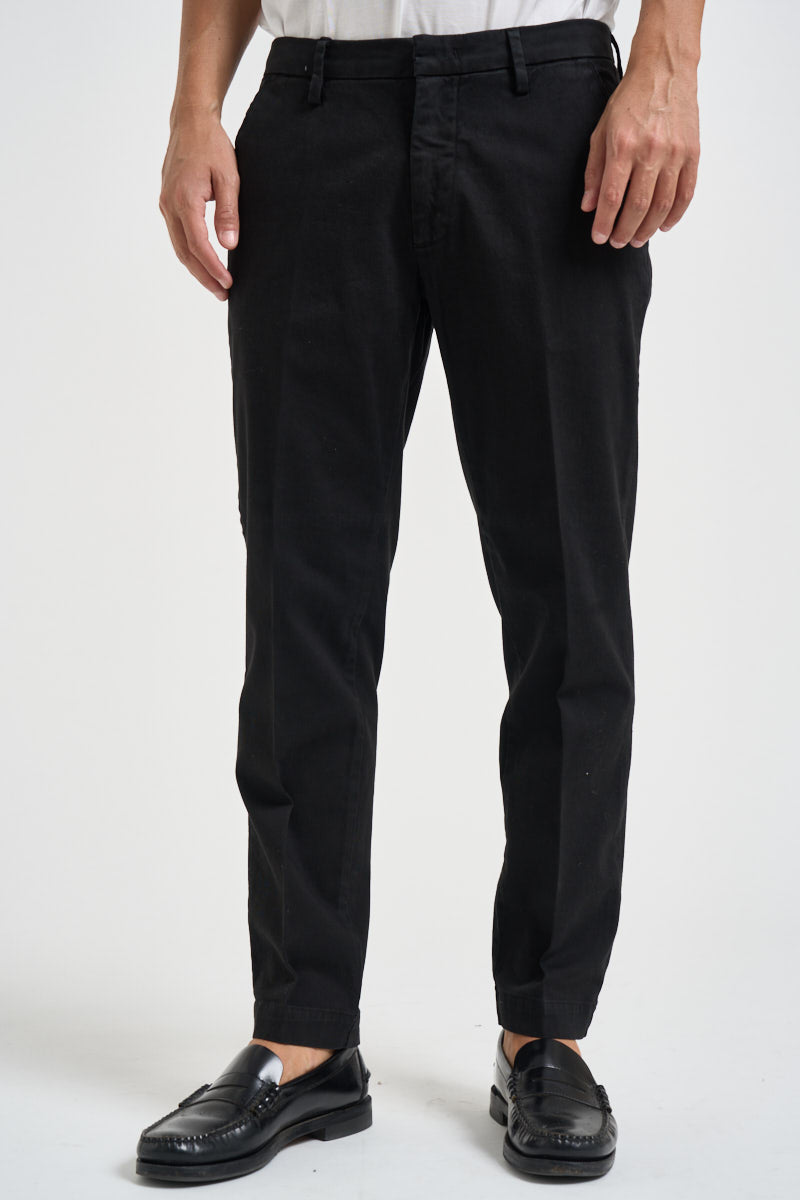 Pantalone uomo chino nero MIAMI C8268NERO MASSIMO BRUNELLI 