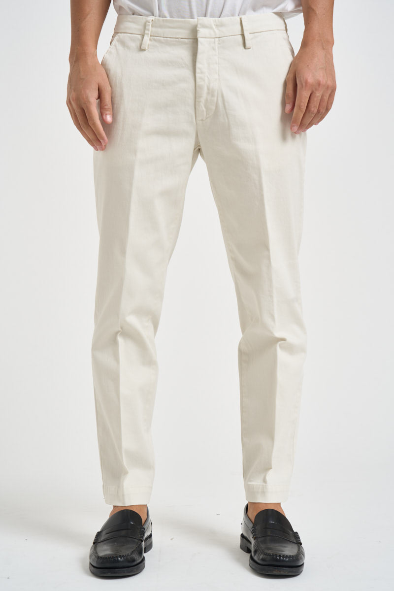 Pantalone uomo chino panna MIAMI C8268PANNA MASSIMO BRUNELLI 