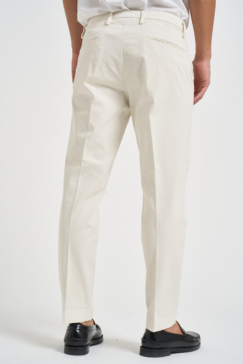 Pantalone uomo chino panna MIAMI C8268PANNA MASSIMO BRUNELLI 