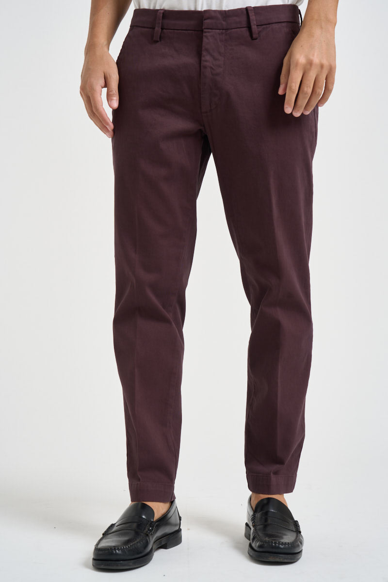 Pantalone uomo chino vino MIAMI C8268VINACCIA MASSIMO BRUNELLI 