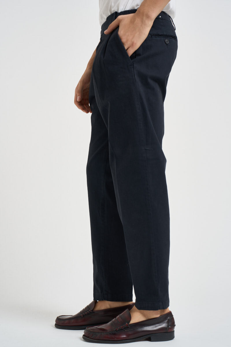Pantalone uomo con pinces blu navy TIRANA 8268NAVY MASSIMO BRUNELLI 