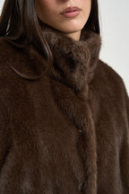 Bomber donna in ecopelliccia marrone ANEMONE 001 MAX MARA WEEKEND 