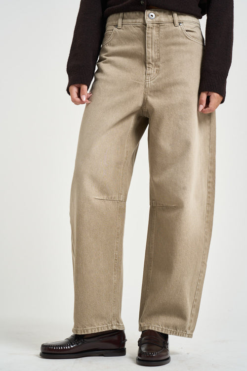 Jeans donna Arcadia in denim sabbia
