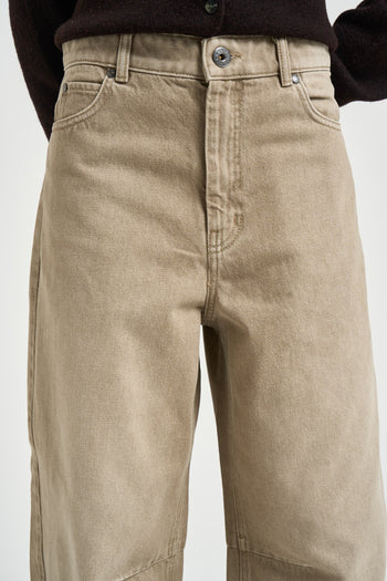 Jeans donna Arcadia in denim sabbia - 4