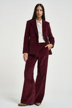 Blazer donna in velluto a coste bordeaux CATANGA 10396006 MAX MARA WEEKEND 
