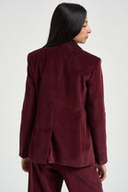 Blazer donna in velluto a coste bordeaux CATANGA 10396006 MAX MARA WEEKEND 