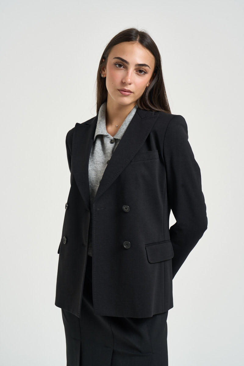 Blazer donna doppiopetto nero COLIBRI 1308001 MAX MARA WEEKEND 